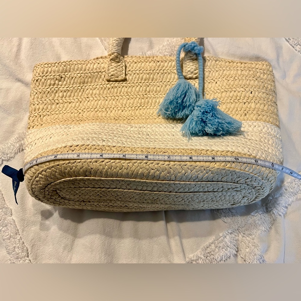 Straw bag with tassel - Picture 5 of 8